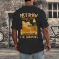 Book Lover Moth Mothman Book Club Reading Into Shadows Men's Back Print T-Shirt
