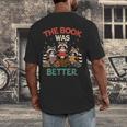 Book Lover Racoon Reading Bookish The Book Was Better Men's Back Print T-Shirt Book Lover Racoon Reading Bookish The Book Was Better Men's Back Print T-Shirt