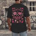 Book Lover Read Your Heart Out Teacher Valentines Men's Back Print T-Shirt Book Lover Read Your Heart Out Teacher Valentines Men's Back Print T-Shirt