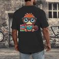 Book Lover Reading Platypus Men's Back Print T-Shirt