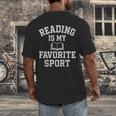 Book Lover Reading For Teachers Students Librarians Men's Back Print T-Shirt