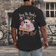 Book Lover Saying Buy Me Books And Call Me A Good Girl Men's Back Print T-Shirt