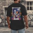 Book Lover Tarot Card The Reader Mystic Skeleton Men's Back Print T-Shirt