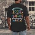 Book Lovers Reading Bedtime Cozy Pajama For Librarians Men's Back Print T-Shirt