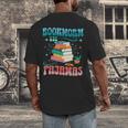 Book Reader Librarian Bookworm In Pajamas Book And Pajama Men's Back Print T-Shirt Book Reader Librarian Bookworm In Pajamas Book And Pajama Men's Back Print T-Shirt
