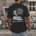 I Like My Book Spicy Read Reading Librarian Men Women Kids Men's Back Print T-Shirt