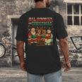 All Booked For Christmas Book Lover Men's Back Print T-Shirt