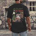 All Booked For Christmas Cute Bookish Cat Lover Men's Back Print T-Shirt All Booked For Christmas Cute Bookish Cat Lover Men's Back Print T-Shirt