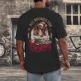 All Booked For Christmas Dragon Men's Back Print T-Shirt