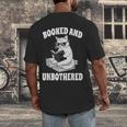 Booked And Unbothered Cat Reading Book Lovers Men's Back Print T-Shirt Booked And Unbothered Cat Reading Book Lovers Men's Back Print T-Shirt