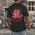 All Booked For Valentines Book Lovers Teacher Valentines Men's Back Print T-Shirt