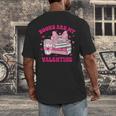 All Booked For Valentines Book Reading Coquette Bow Men's Back Print T-Shirt All Booked For Valentines Book Reading Coquette Bow Men's Back Print T-Shirt