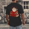 All Booked For Valentine’s Day Reading Teacher Men's Back Print T-Shirt All Booked For Valentine’s Day Reading Teacher Men's Back Print T-Shirt