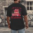 All Booked For Valentines Librarian Book Lover Teacher Men's Back Print T-Shirt