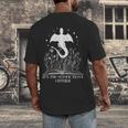 Bookish Dragon Book Club Reading Its Too Nonfictiony Outside Men's Back Print T-Shirt Bookish Dragon Book Club Reading Its Too Nonfictiony Outside Men's Back Print T-Shirt