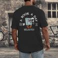 Bookish Mental Health Book A Day Retro Read More Book Men's Back Print T-Shirt