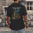 Bookish Quote In a World Of Bookworms Be a Book Dragon Men's Back Print T-Shirt Bookish Quote In a World Of Bookworms Be a Book Dragon Men's Back Print T-Shirt