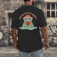 Bookmarks Are For Quitters Frog Reading Book Graphic Men's Back Print T-Shirt