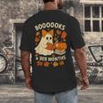 Books And BER Months Fall Librarian Reading Halloween Men's Back Print T-Shirt Books And BER Months Fall Librarian Reading Halloween Men's Back Print T-Shirt