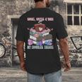 Books Coffee Yarn Lover My Favorite Things Men's Back Print T-Shirt