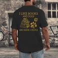 I Like Books And Dogs And Maybe 3 People Book Dog Lovers Men Women Men's Back Print T-Shirt I Like Books And Dogs And Maybe 3 People Book Dog Lovers Men Women Men's Back Print T-Shirt