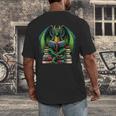 Books Dragon Reading Book Men's Back Print T-Shirt Books Dragon Reading Book Men's Back Print T-Shirt