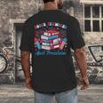Books Fireworks And Freedom Independence Day Book Lover Men's Back Print T-Shirt