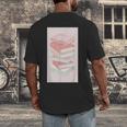 Books Flowers Art Flower Stack Pastel Feminine Men's Back Print T-Shirt