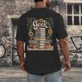 Books Geek Sunflower Floral Cute Vintage Books Reader Lover Men's Back Print T-Shirt Books Geek Sunflower Floral Cute Vintage Books Reader Lover Men's Back Print T-Shirt