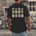 Books Are My Jam Shirt Book Lover Reader Reading Teacher Men's Back Print T-Shirt