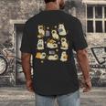 Books Lover Bookish Ghost Himalayan Cat Reading Halloween Men's Back Print T-Shirt