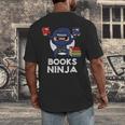 Books Ninja Read Reading Librarian Book Toddler Boys Kids Men's Back Print T-Shirt Books Ninja Read Reading Librarian Book Toddler Boys Kids Men's Back Print T-Shirt