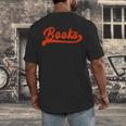 Books Reader Librarian Book Lover Bookworm Library Reading Men's Back Print T-Shirt