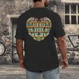 Bookshelf Heart Men's Back Print T-Shirt Bookshelf Heart Men's Back Print T-Shirt