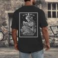 The Bookworm Book Reader Reading Tarot Card Witchy Moon Men's Back Print T-Shirt The Bookworm Book Reader Reading Tarot Card Witchy Moon Men's Back Print T-Shirt