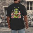 Bookworm Costume Kawaii Reading Worm For World Book Day Men's Back Print T-Shirt Bookworm Costume Kawaii Reading Worm For World Book Day Men's Back Print T-Shirt