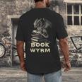 Bookwyrm Dragon Fantasy Bookish Fairytale Book Lover Men's Back Print T-Shirt