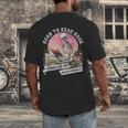 Born To Read Book Forced To Read Emails Skeleton Men's Back Print T-Shirt