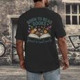 Born To Read Books Forced To Read Emails Men's Back Print T-Shirt