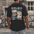 Born To Read Forced To Work Bookish Book Addict Book Lover Men's Back Print T-Shirt Born To Read Forced To Work Bookish Book Addict Book Lover Men's Back Print T-Shirt
