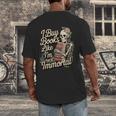 I Buy Books Like I'm Immortal Reader Meme Graphic Men's Back Print T-Shirt