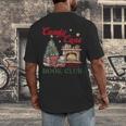 Candy Cane Book Club Holiday Party & Book Exchange Men's Back Print T-Shirt Candy Cane Book Club Holiday Party & Book Exchange Men's Back Print T-Shirt