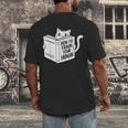 Cat Book Humor How To Train Your Human Men's Back Print T-Shirt