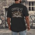 Chapter 45th Birthday Bookworm 45 Years Old For Book Lovers Men's Back Print T-Shirt