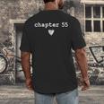 Chapter 55 Book Lovers Readers & Authors 55th Birthday Men's Back Print T-Shirt Chapter 55 Book Lovers Readers & Authors 55th Birthday Men's Back Print T-Shirt