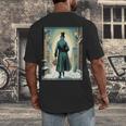 Charles Dickens Christmas Classic Book Ebeneezer Scrooge -Adults Kids Small Short Sleeve T-Shirt Men's Back Print T-Shirt