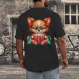 Chihuahua Reading a Book Dog Men's Back Print T-Shirt Chihuahua Reading a Book Dog Men's Back Print T-Shirt