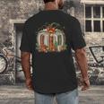 Christmas Book Pumpkin Reading Holiday Lovers Teacher Men's Back Print T-Shirt Christmas Book Pumpkin Reading Holiday Lovers Teacher Men's Back Print T-Shirt
