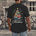 Christmas Book Tree Shirt Book Lover Librarian All Booked For Christmas Women's Christmas Book Lover Librarian Men's Back Print T-Shirt Christmas Book Tree Shirt Book Lover Librarian All Booked For Christmas Women's Christmas Book Lover Librarian Men's Back Print T-Shirt