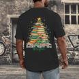 Christmas Books Make You Bright Librarian Teacher Book Lover Men's Back Print T-Shirt